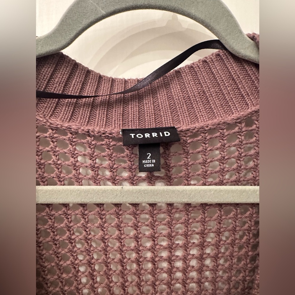 Torrid Open Stitch Cardigan - Picture 3 of 3